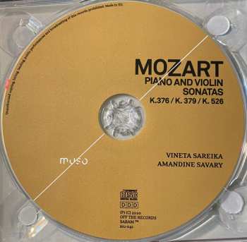 CD Wolfgang Amadeus Mozart: Piano And Violin Sonatas K.376 / K.379 / K.526