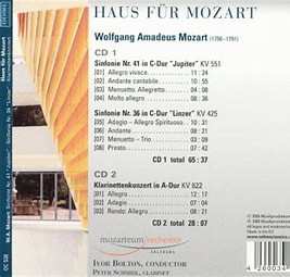 2CD Wolfgang Amadeus Mozart: Haus Für Mozart
