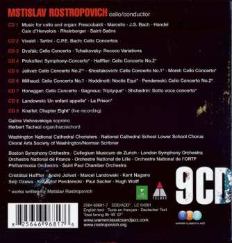 9CD/Set di cofanetti Mstislav Rostropovich: Plays Cello Works
