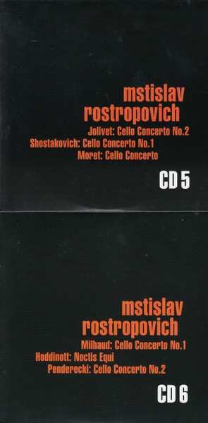 9CD/Set di cofanetti Mstislav Rostropovich: Plays Cello Works