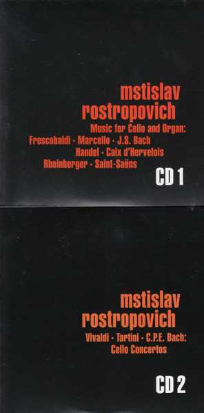 9CD/Set di cofanetti Mstislav Rostropovich: Plays Cello Works