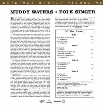 2LP/Set di cofanetti Muddy Waters: Folk Singer LTD | NUM