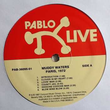 LP Muddy Waters: Muddy Waters • Paris, 1972