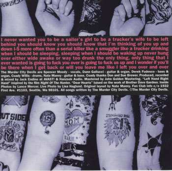 CD Murder City Devils: Empty Bottles Broken Hearts