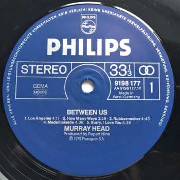 LP Murray Head: Between Us
