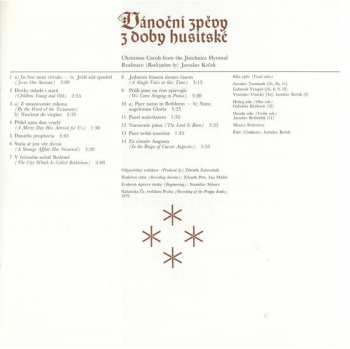 LP Musica Bohemica: Vánoční Zpěvy Z Doby Husitské (Christmas Carols From The Jistebnice Hymnal)