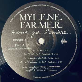 2LP Mylène Farmer: Avant Que L'ombre...