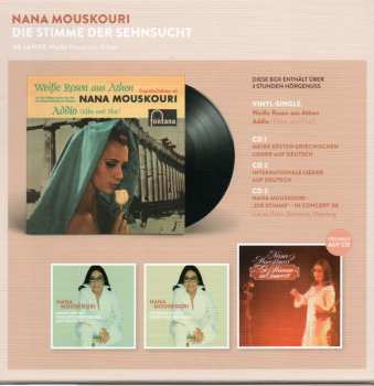 3CD/SP/Set di cofanetti Nana Mouskouri: Die Stimme Der Sehnsucht - 60 Jahre Weiße Rosen Aus Athen LTD