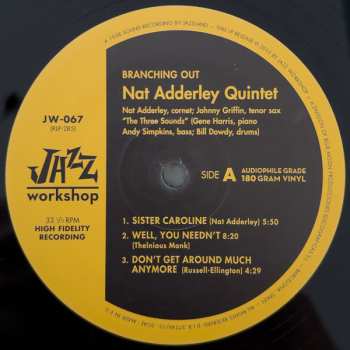 LP Nat Adderley: Branching Out LTD