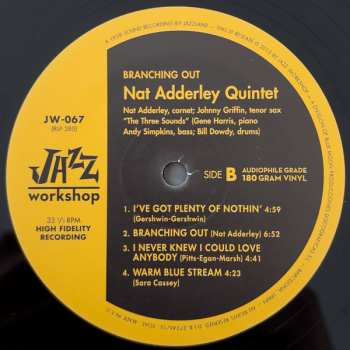 LP Nat Adderley: Branching Out LTD