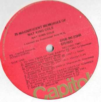 2LP Nat King Cole: 25 Magnificent Memories
