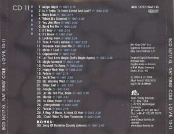 11CD/Set di cofanetti Nat King Cole: L-O-V-E: The Complete Capitol Recordings 1960 - 1964