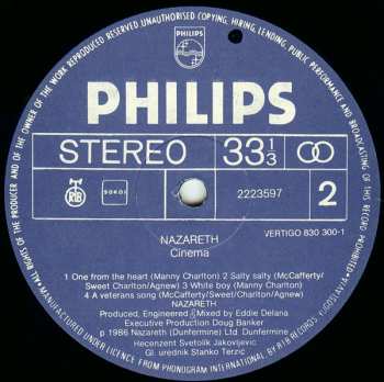 LP Nazareth: Cinema
