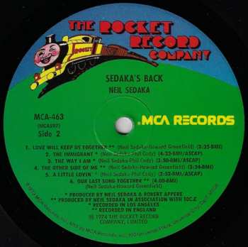 LP Neil Sedaka: Sedaka's Back