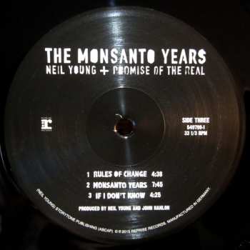 2LP Neil Young: The Monsanto Years