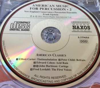 CD New England Conservatory Percussion Ensemble: American Music For Percussion • 2