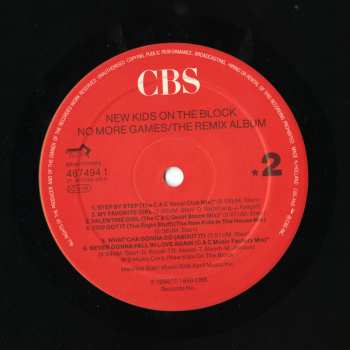 LP New Kids On The Block: No More Games (The Remix Album)