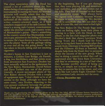 CD New Riders Of The Purple Sage: Jul 2 1971 Fillmore West