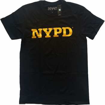 Merch New York City: Maglietta Nypd Text Logo New York City 