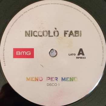 2LP Niccolò Fabi: Meno Per Meno
