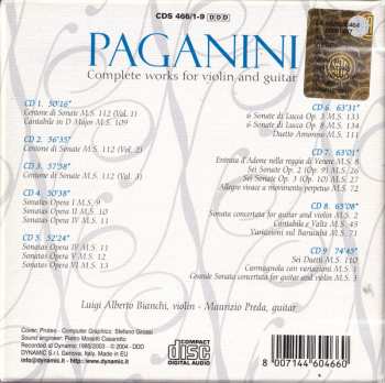 9CD/Set di cofanetti Niccolò Paganini: Complete Works For Violin And Guitar
