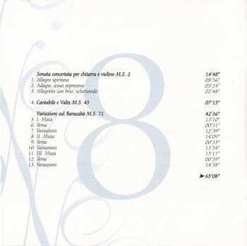 9CD/Set di cofanetti Niccolò Paganini: Complete Works For Violin And Guitar