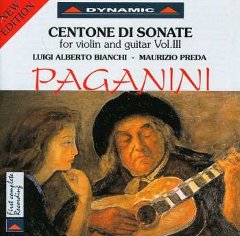 CD Niccolò Paganini: Sonatas For Violin & Guitar 3