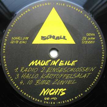LP Nichts: Made In Eile DLX | CLR
