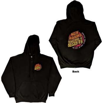 Merce Nick Mason's Saucerful Of Secrets: Nick Mason's Saucerful Of Secrets Unisex Zipped Hoodie: Logo (back Print & Ex-tour) (small) S