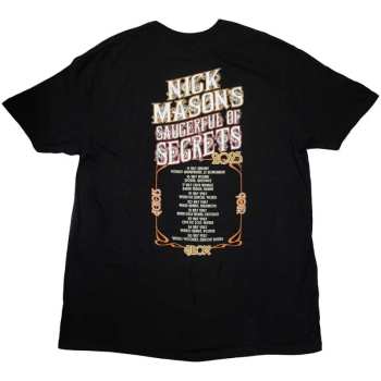 Merce Nick Mason's Saucerful Of Secrets: Nick Mason's Saucerful Of Secrets Unisex T-shirt: Europe Tour 2023 (back Print & Ex-tour) (medium) M