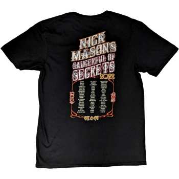 Merce Nick Mason's Saucerful Of Secrets: Nick Mason's Saucerful Of Secrets Unisex T-shirt: Hokusai Wave European Tour 2022 (back Print & Ex-tour) (small) S