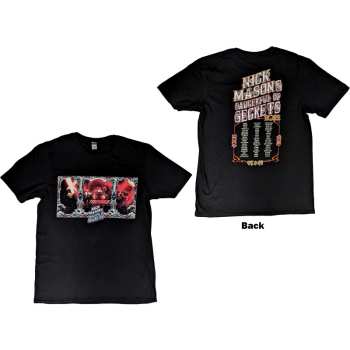 Merce Nick Mason's Saucerful Of Secrets: Nick Mason's Saucerful Of Secrets Unisex T-shirt: Hokusai Wave European Tour 2022 (back Print & Ex-tour) (small) S