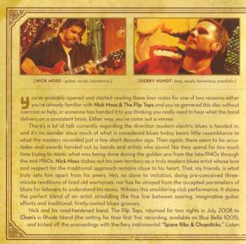 CD Nick Moss And The Flip Tops: Live At Chan's - Combo Platter n°2