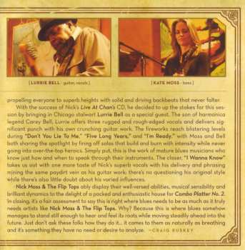 CD Nick Moss And The Flip Tops: Live At Chan's - Combo Platter n°2