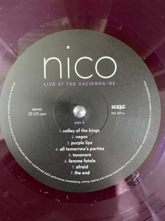 LP Nico: Live At The Hacienda '83 CLR