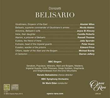 2CD/Set di cofanetti BBC Symphony Orchestra: Belisario