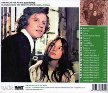 CD Nicola Piovani: Daniele E Maria (Colonna Sonora Originale Del Film)
