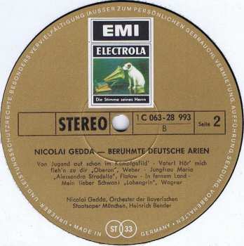 LP Nicolai Gedda: Berühmte Deutsche Arien