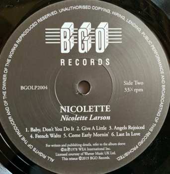 LP Nicolette Larson: Nicolette
