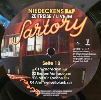 4LP BAP: Zeitreise / Live Im Sartory