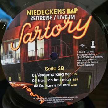 4LP BAP: Zeitreise / Live Im Sartory