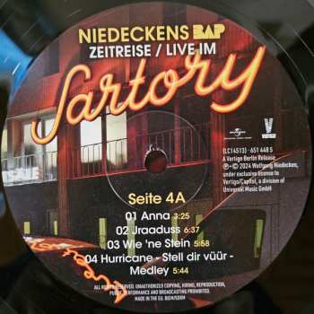 4LP BAP: Zeitreise / Live Im Sartory