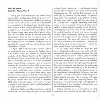 CD Niels Wilhelm Gade: Chamber Works Vol. 2