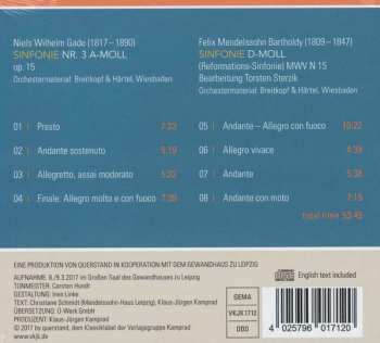 CD Felix Mendelssohn-Bartholdy: Sinfonie Nr. 3 A-Moll; ReformationsSinfonie