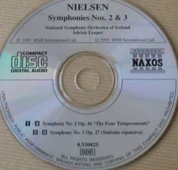 CD Carl Nielsen: Symphonies No. 2 "The Four Temperaments", No. 3 "Sinfonia Espansiva"