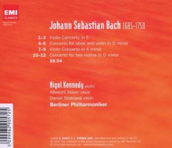 CD Johann Sebastian Bach: Kennedy Plays Bach With The Berliner Philharmoniker