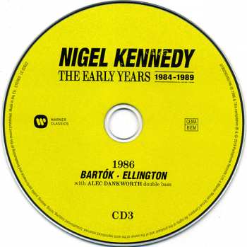 7CD/Set di cofanetti Nigel Kennedy: The Early Years 1984-1989