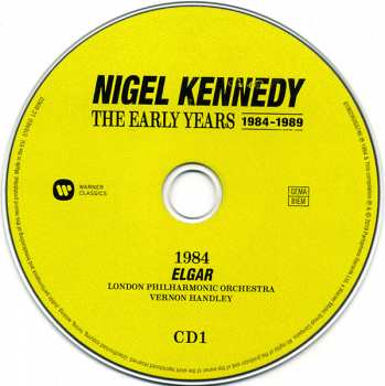 7CD/Set di cofanetti Nigel Kennedy: The Early Years 1984-1989