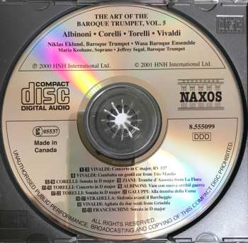 CD Niklas Eklund: The Art Of The Baroque Trumpet, Vol. 5: An Italian Concert