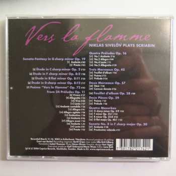 CD Niklas Sivelöv: Vers La Flamme - Niklas Sivelöv Plays Scriabin